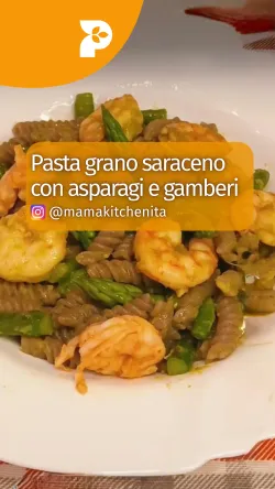 Cover for Pasta grano saraceno con asparagi e gamberi