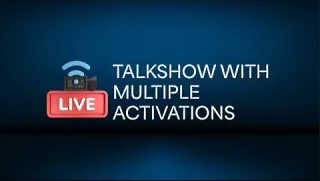 Multiple QR code activations during a talk show