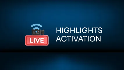 Highlights activation - QR code to download the app