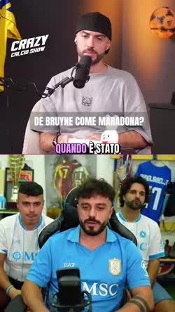 Cover for De Bruyne come Maradona?