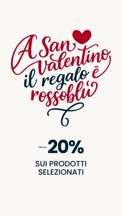Cover for San Valentino: fino al 20% di sconto 🎁❤️💙